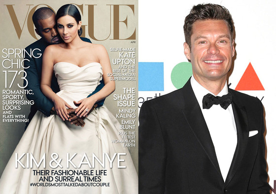 Kim Kardashian, Kanye West, Vogue, Ryan Seacrest Kim Kardashian, Kanye West, Vogue, Ryan Seacrest